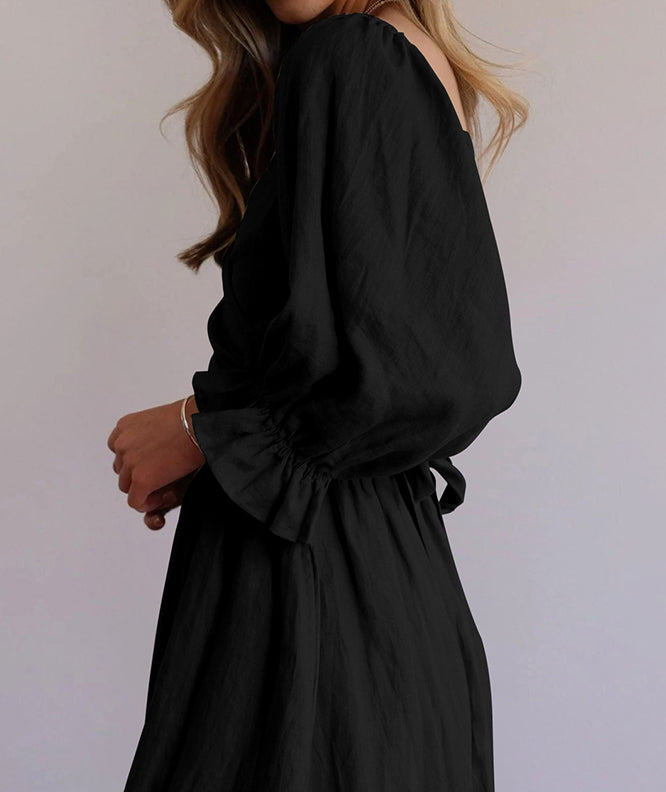 đŸ”¥Romantic French style, elegant ruffles! Lantern sleeve multi-wear dress, make you the focus of the party!đŸ”¥