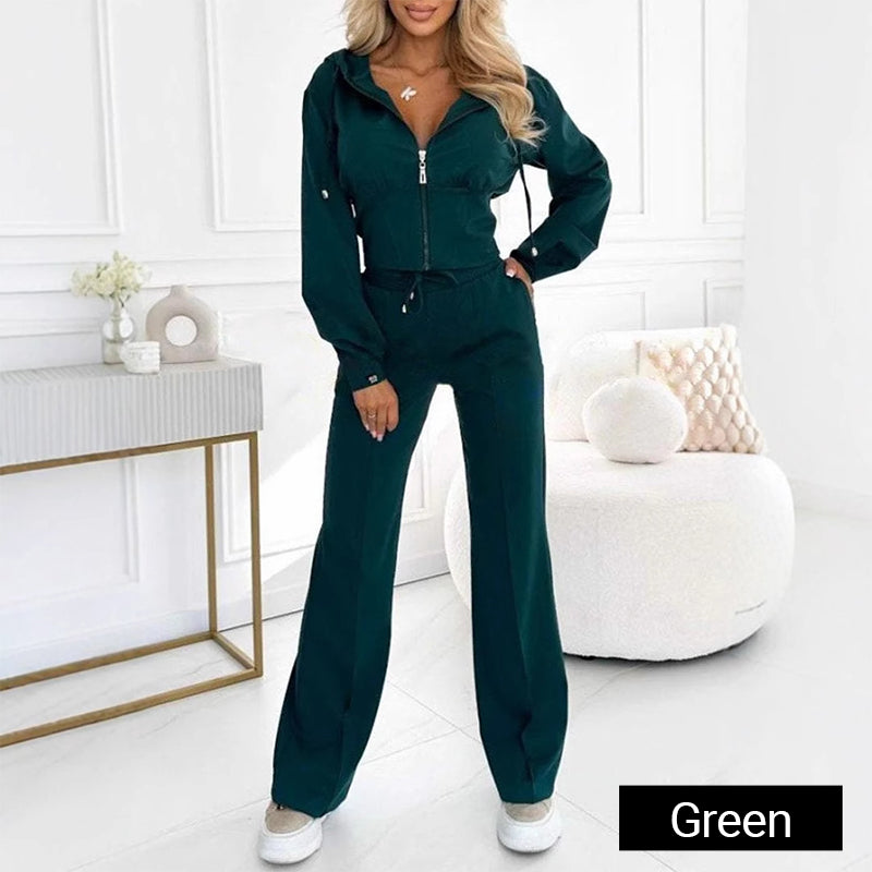 💖Limited Time Holiday Sale 50% off💖Women's Full Zip-Up Hoodie 2-Piece Tracksuit Set