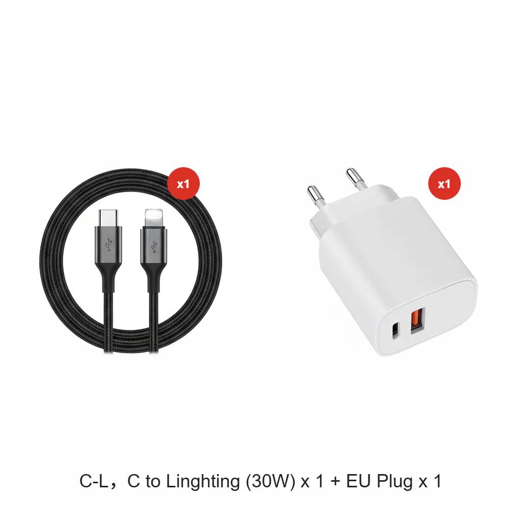 240W Fast Charging Cable with Adjustable Phone Stand