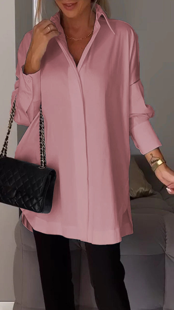 🔥What should I wear tomorrow?🔥Lapel Shirt with Slit
