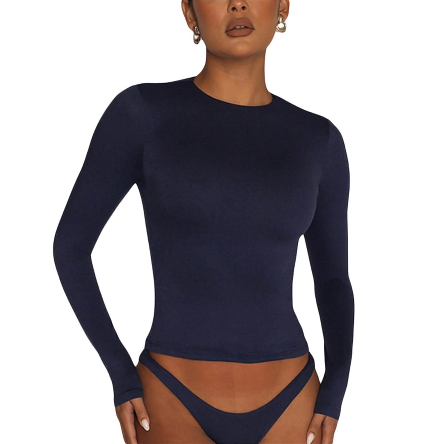 🔥Women’s Basic Slim Open Navel T-shirt🔥