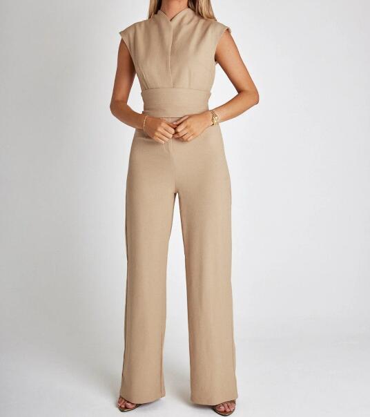 🎁Limited time 50% OFF⏳Women's Sleeveless Wide-Leg Jumpsuit