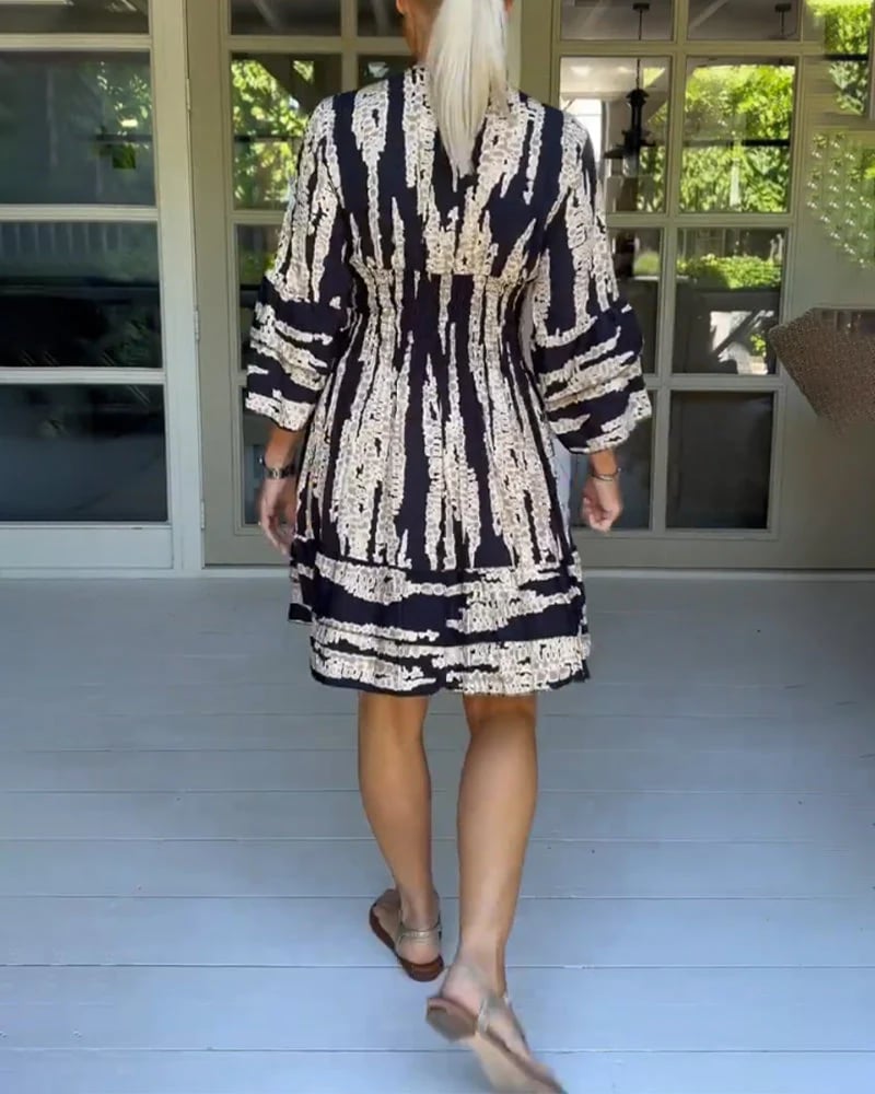 🔥🩷👗2024 Summer New Arrivals🎉V-neck dress with three-quarter sleeves👗✨