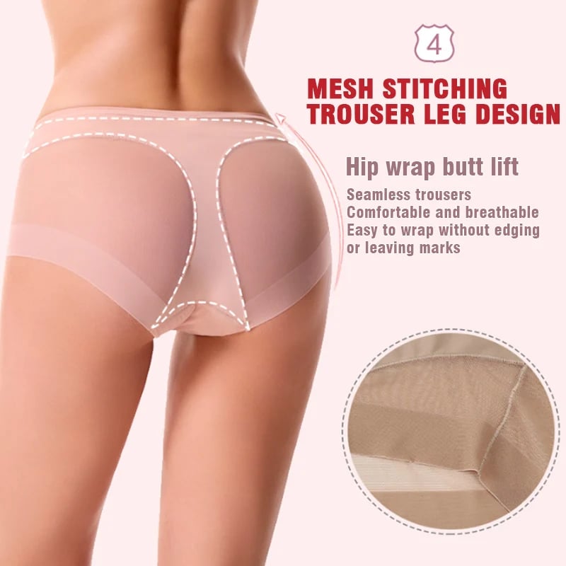 High Waist Ice Silk Shaping Briefs Translucent and sexy