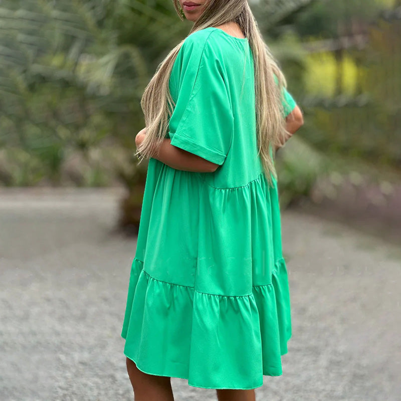 đź’•Sweet ruffle hem, instantly youthful, makes you shine with youthful brilliance this summer!