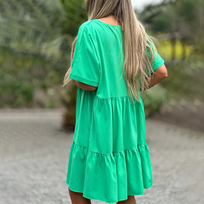 đź’•Sweet ruffle hem, instantly youthful, makes you shine with youthful brilliance this summer!