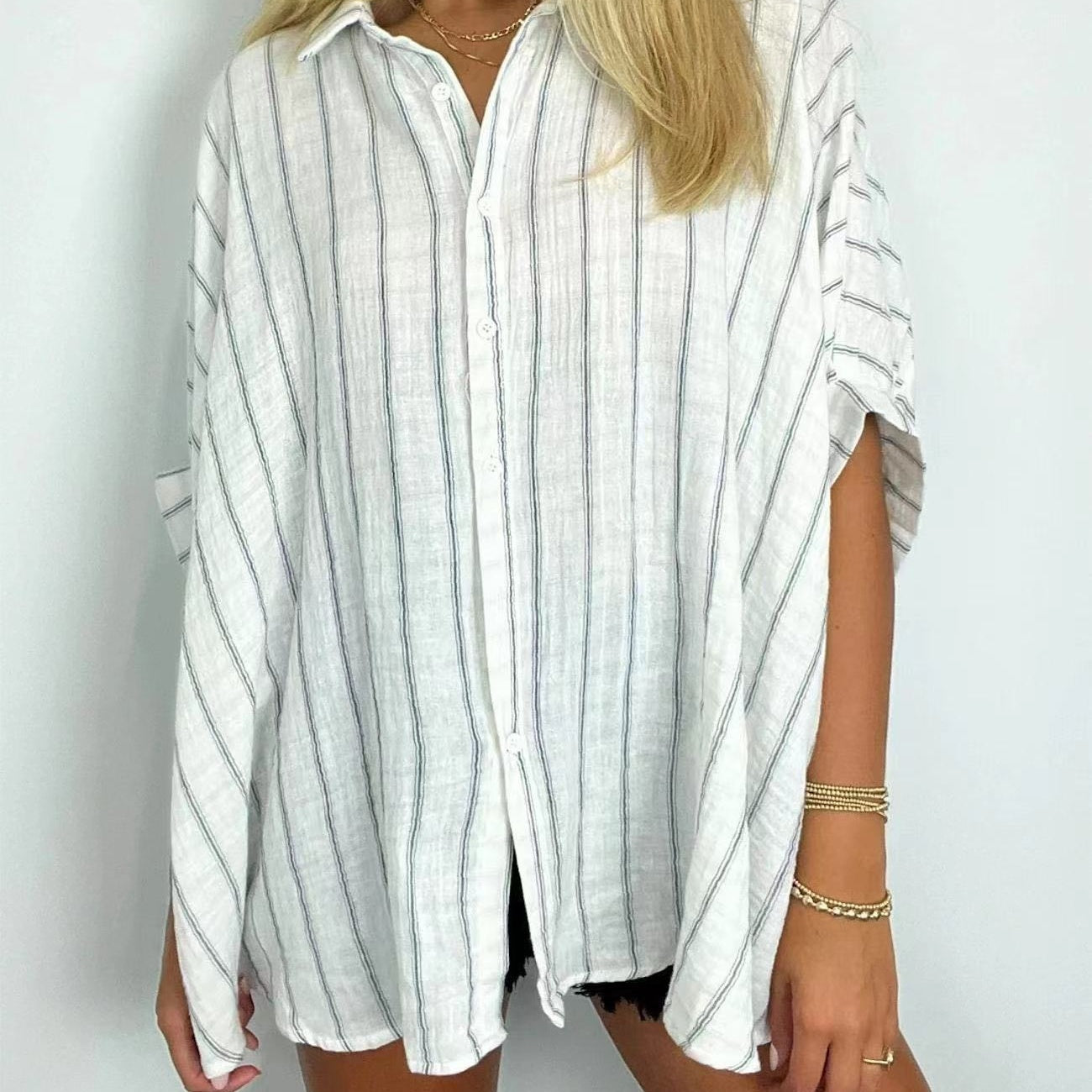 🌸Hot sale 50% OFF🌸Women's Casual Striped Shirt-Keep you comfortable all day long