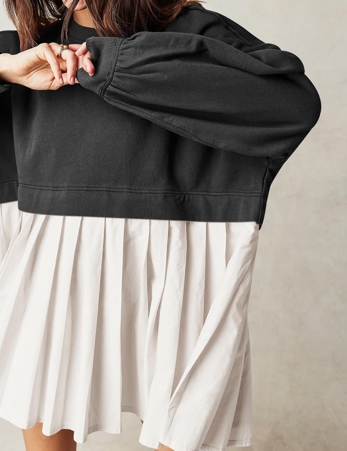 55% OFF🔥Womens Oversized Sweatshirt Dress Crewneck Mini Dress🎁