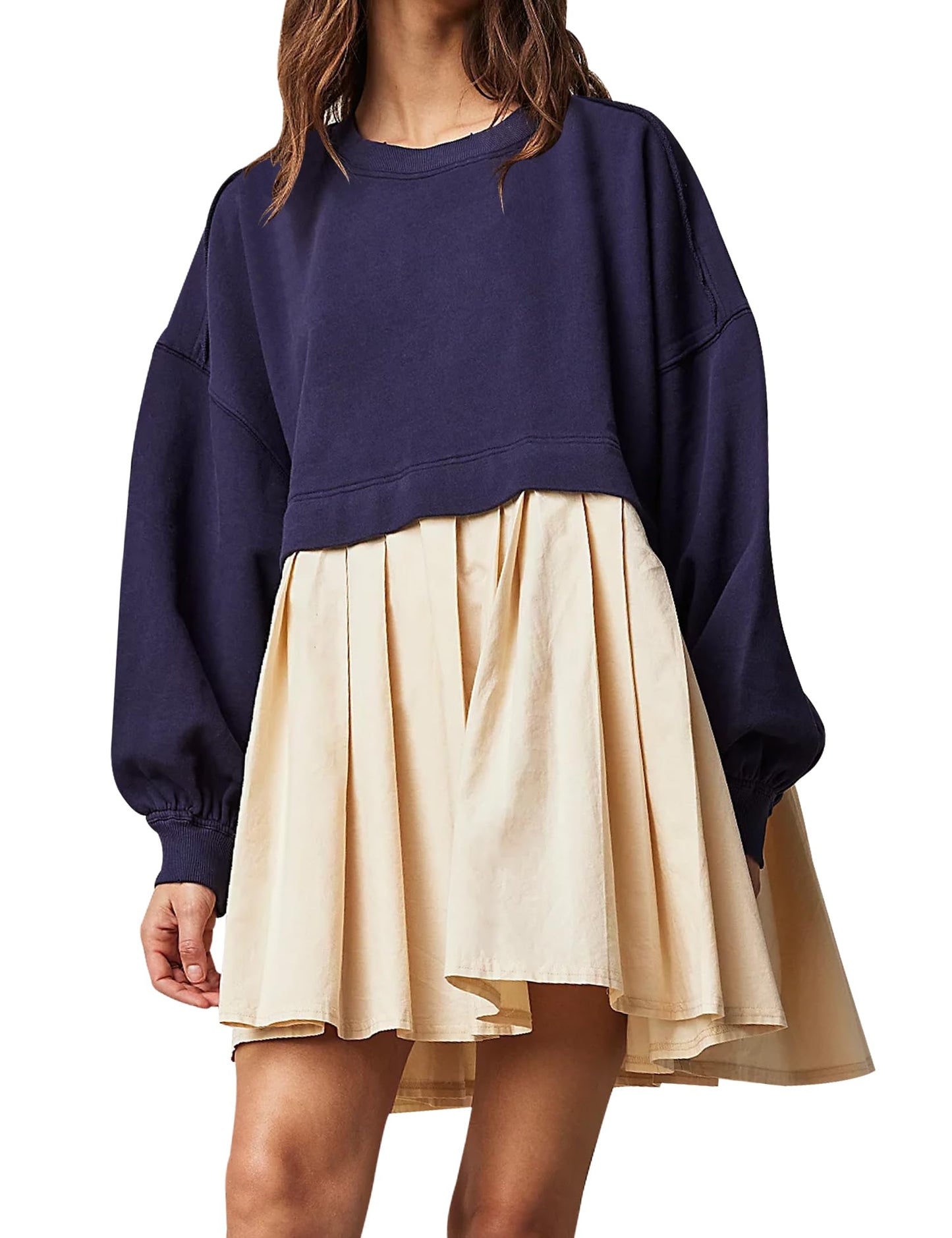 55% OFF🔥Womens Oversized Sweatshirt Dress Crewneck Mini Dress🎁