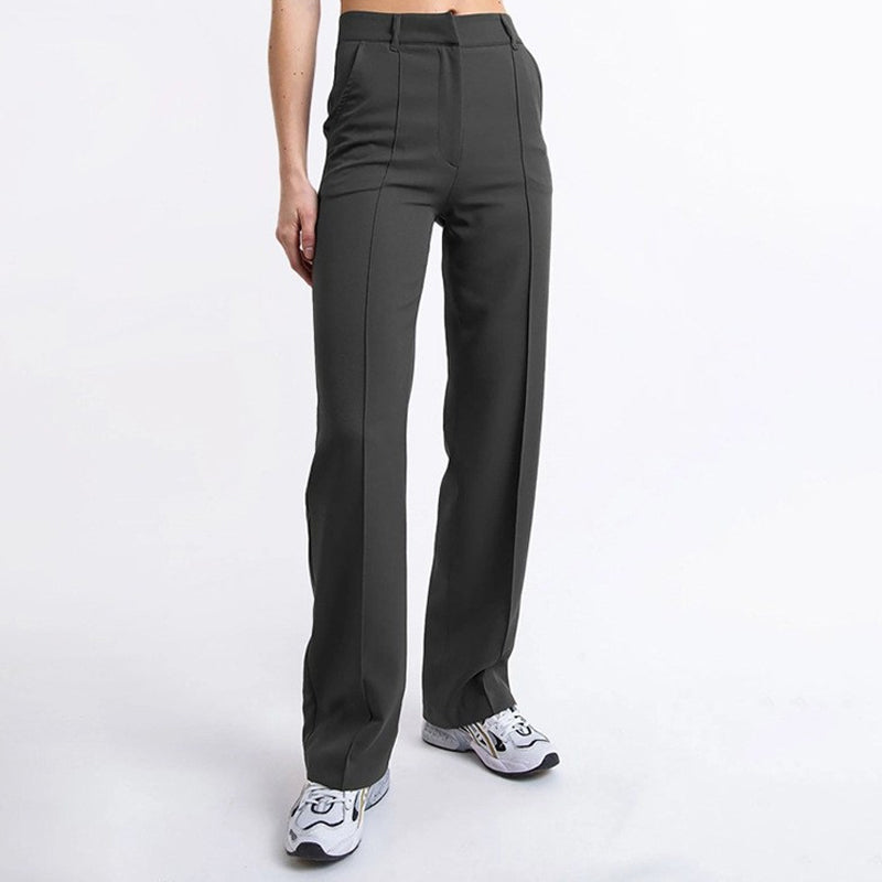 👖Women’s High Waist Stretchy Straight Leg Work Pants.