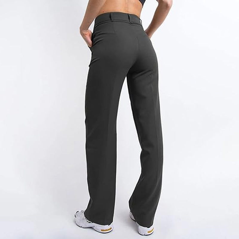 👖Women’s High Waist Stretchy Straight Leg Work Pants.
