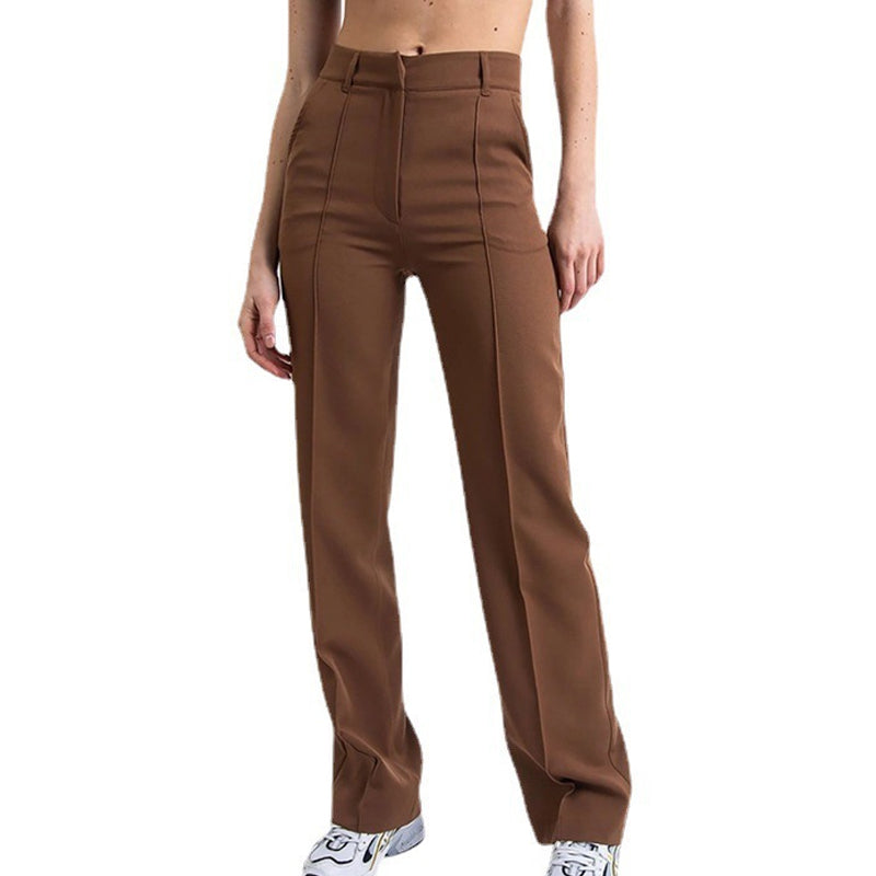👖Women’s High Waist Stretchy Straight Leg Work Pants.