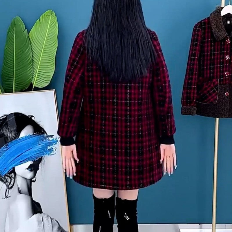 🔥Hot Sale🔥Women's Plush Thick Mid Length Jacket Coat(50% OFF)