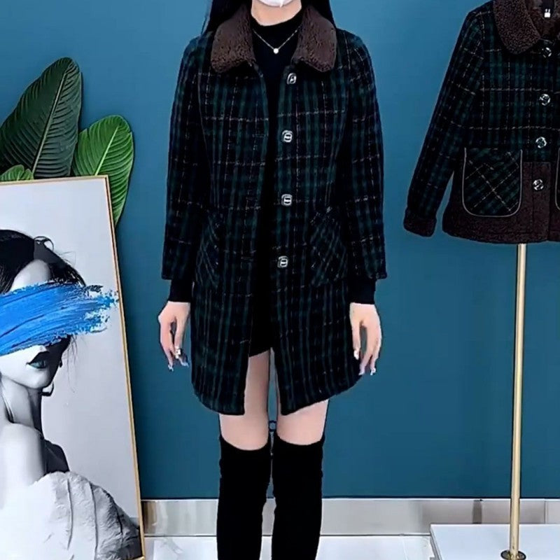 🔥Hot Sale🔥Women's Plush Thick Mid Length Jacket Coat(50% OFF)