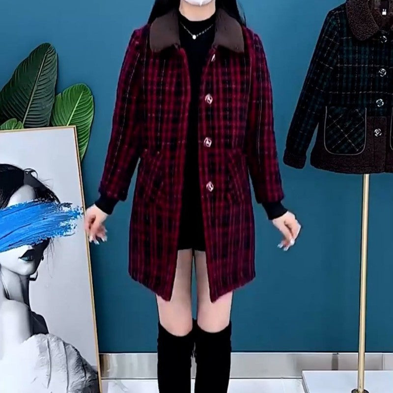 🔥Hot Sale🔥Women's Plush Thick Mid Length Jacket Coat(50% OFF)