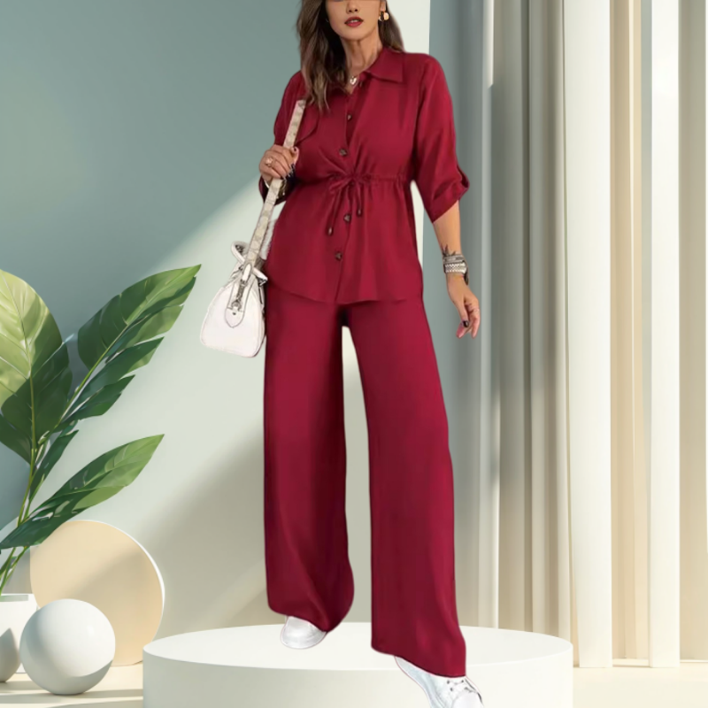 π₯50%discount π₯ Set with button-down top and loose fitting trousers