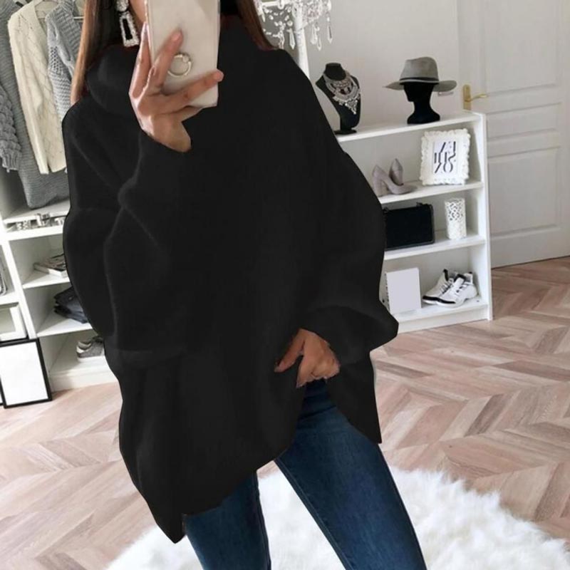 🔥What should I wear tomorrow?🔥Women’s Oversized Turtleneck Solid Color Knit Sweater