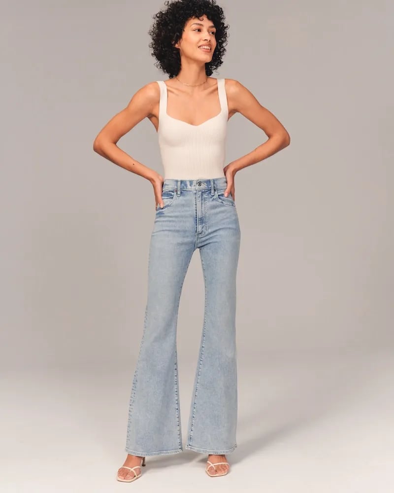 🍂What should I wear tomorrow??🍂Ultra High Rise Stretch Flare Jean👖