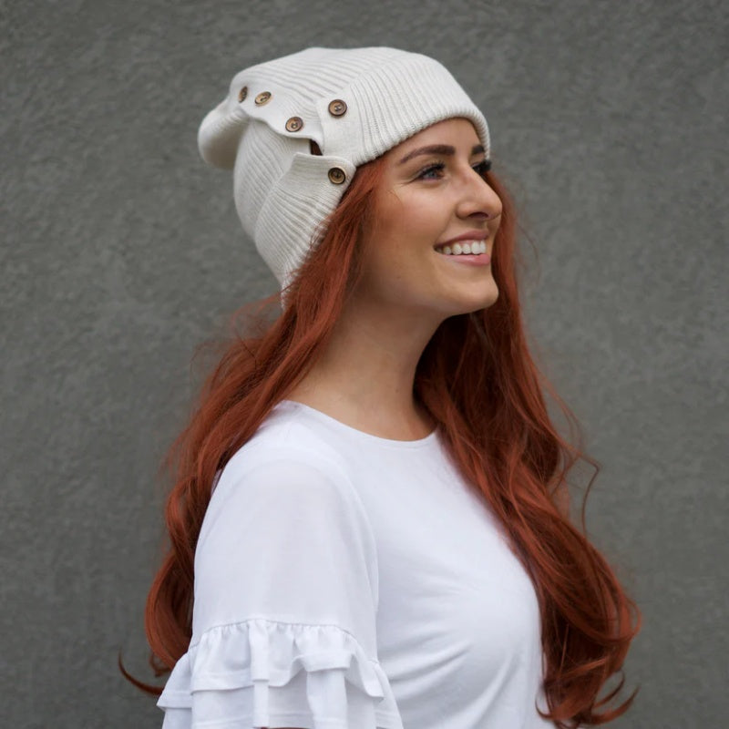 Button urine cap - always showcase your hairstyle and protect your hair