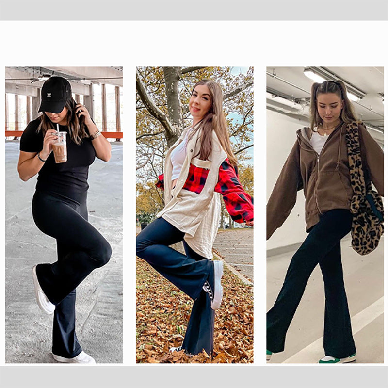 Women's High Stretch High Waist Flared Pants