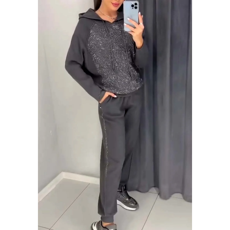 đź’•2025 HOT SALEđź’•Women's Hooded Sweatshirt and Cuffed Joggers 2-Piece Set