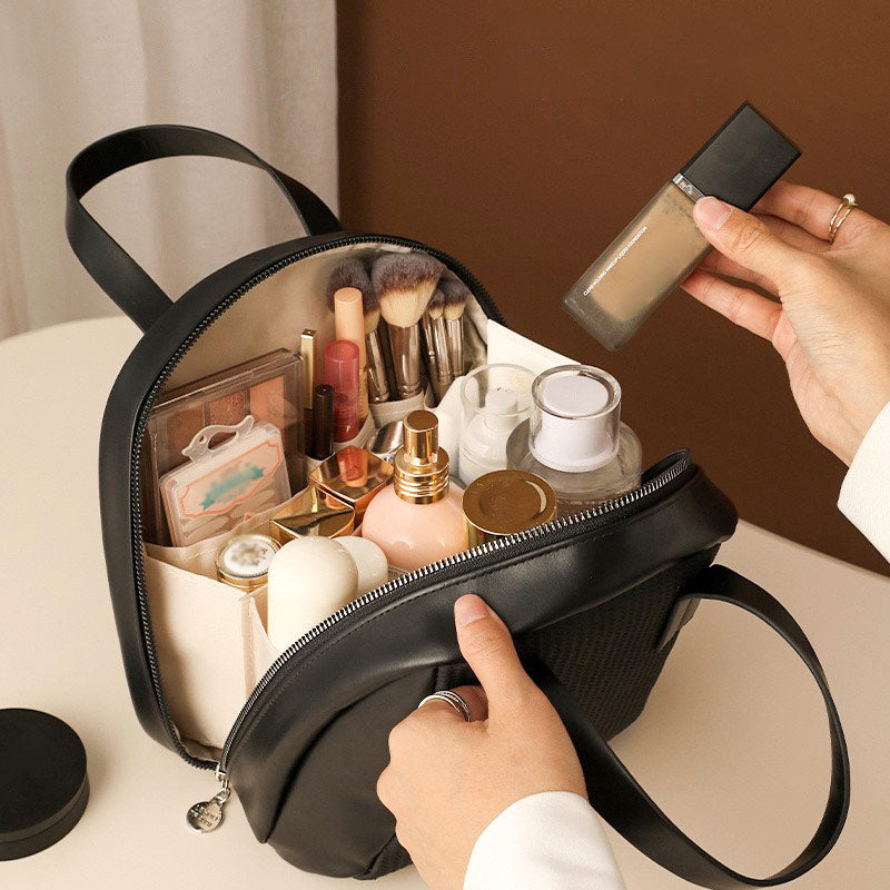 Portable Large Capacity Woven Travel Makeup Bag
