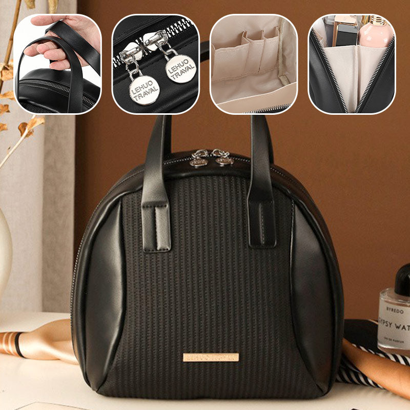Portable Large Capacity Woven Travel Makeup Bag
