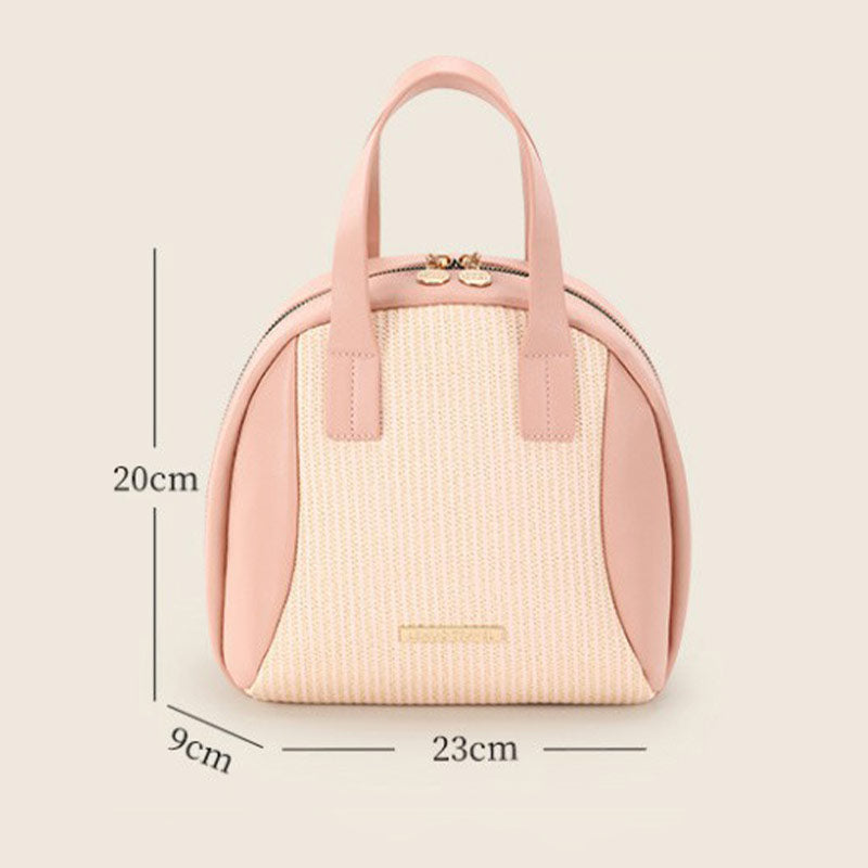 Portable Large Capacity Woven Travel Makeup Bag