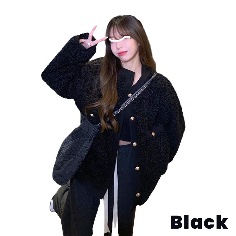Best Gift-Women's Winter Artificial Fleece Thickened Warm Coat