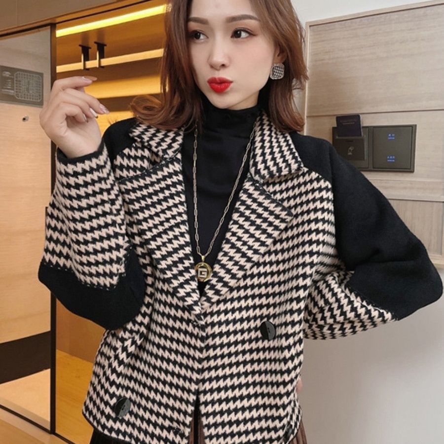 2023 Fall And Winter New Small Short Tweed Female Jacket