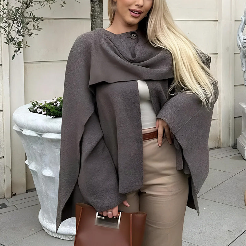 💕What should I wear tomorrow?💕Women's Cozy Solid Elegant Cape Coat