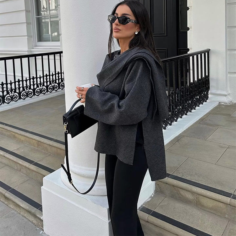 💕What should I wear tomorrow?💕Women's Cozy Solid Elegant Cape Coat