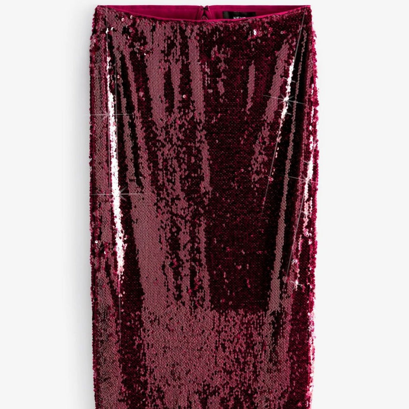 ✨What should I wear tomorrow?✨Women's Elegant Top & Sequin Skirt 2-Piece Set
