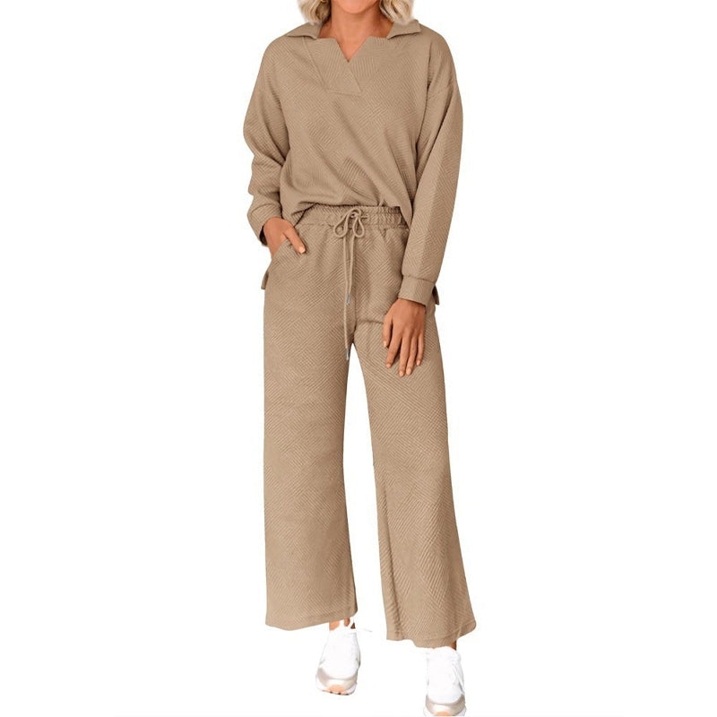 💖What should I wear tomorrow?💖Women’s 2-Piece V-Neck Lounge Set with Pockets