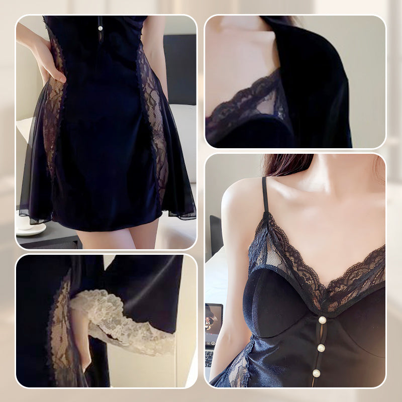 💕What should I wear tomorrow?💕Women's Sexy Camisole Lace Pajamas