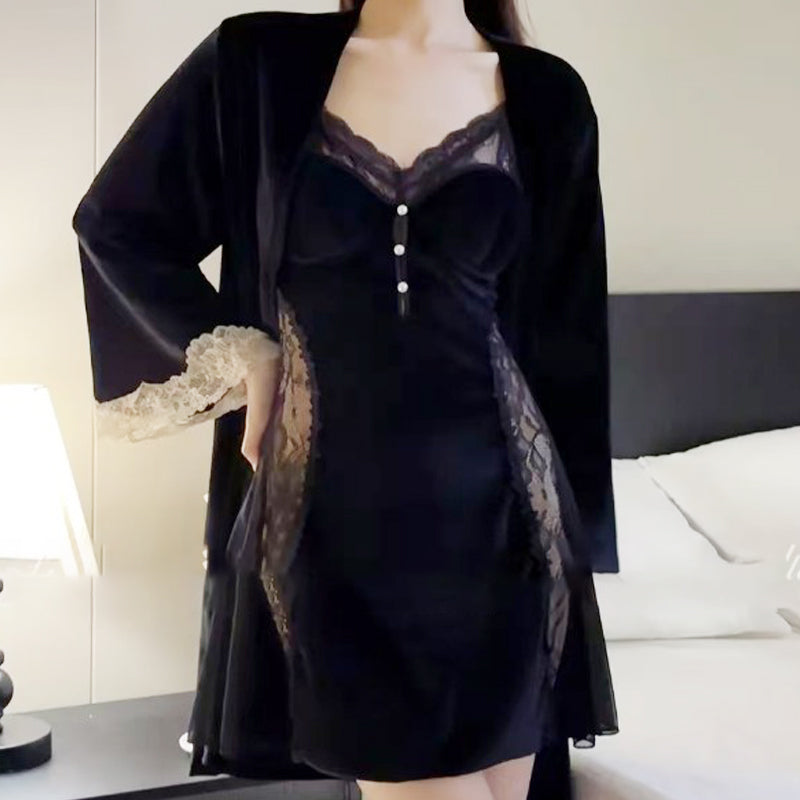 💕What should I wear tomorrow?💕Women's Sexy Camisole Lace Pajamas