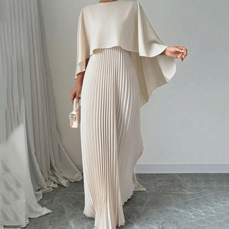 💕What should I wear tomorrow?💕Elegant Unique Pressed Pleat Irregular Dress