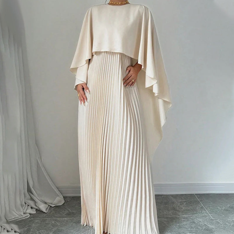 💕What should I wear tomorrow?💕Elegant Unique Pressed Pleat Irregular Dress