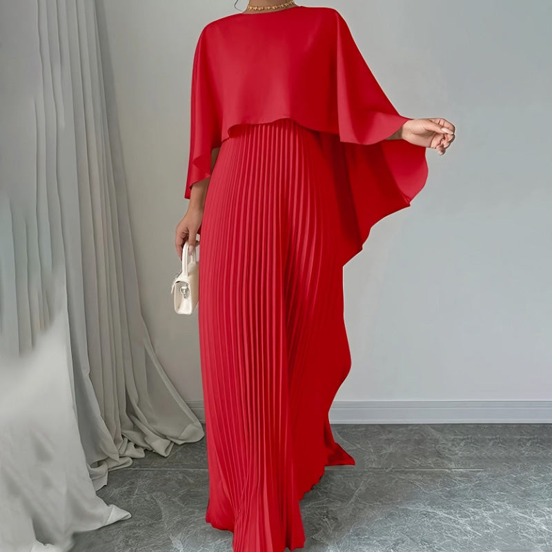💕What should I wear tomorrow?💕Elegant Unique Pressed Pleat Irregular Dress