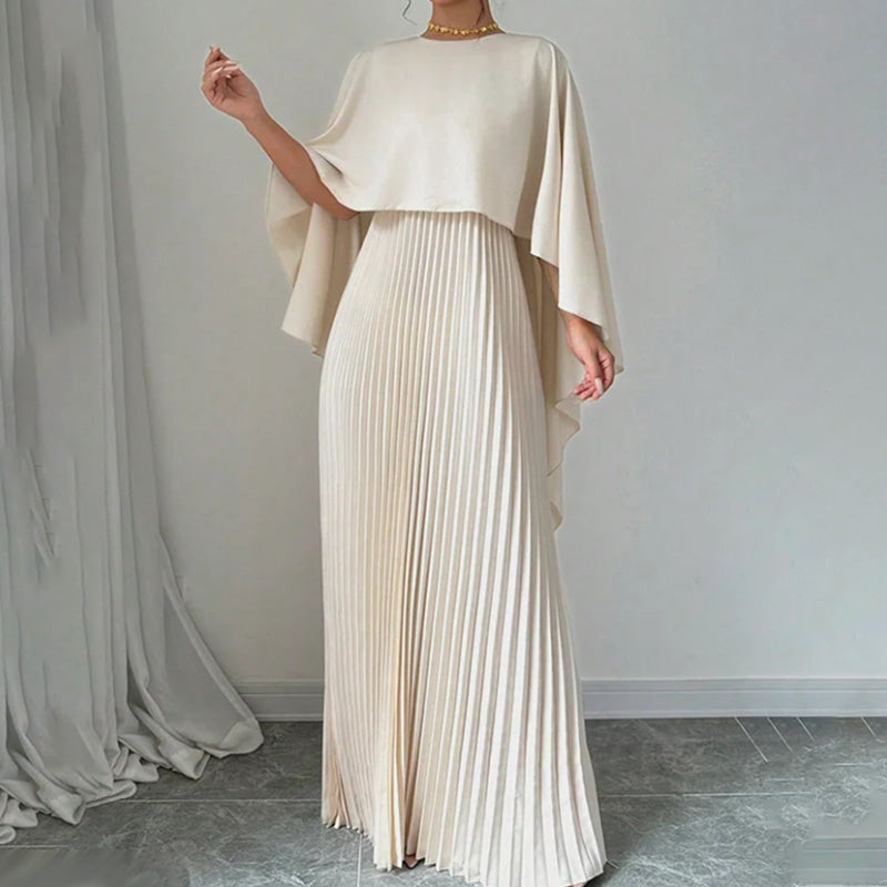 💕What should I wear tomorrow?💕Elegant Unique Pressed Pleat Irregular Dress