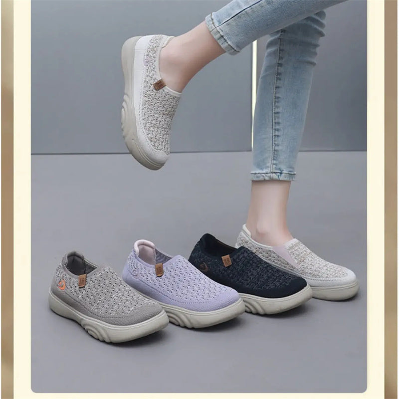 Women's Slip-On Knit Walking Shoes