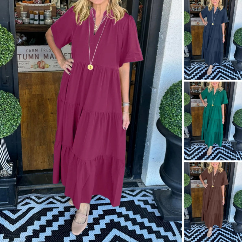 🌸What should I wear tomorrow?💐 Women’s Elegant Tiered Maxi Dress