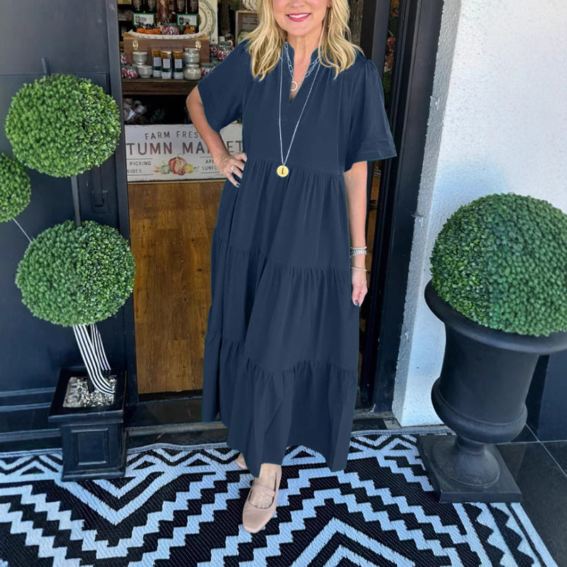 🌸What should I wear tomorrow?💐 Women’s Elegant Tiered Maxi Dress