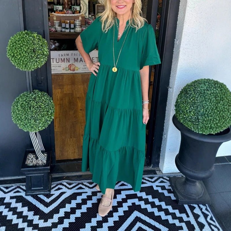 🌸What should I wear tomorrow?💐 Women’s Elegant Tiered Maxi Dress