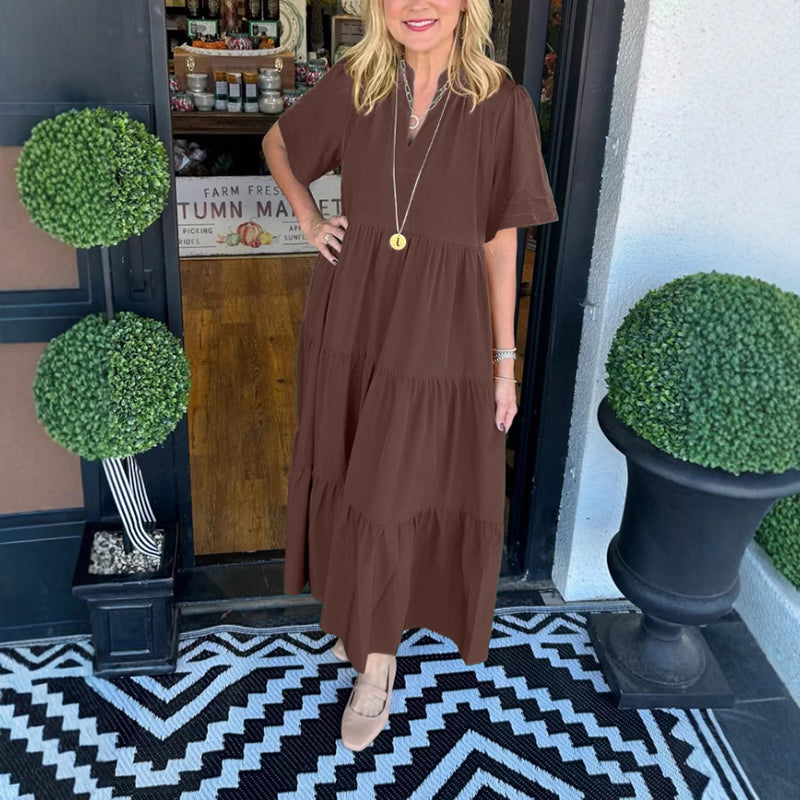 🌸What should I wear tomorrow?💐 Women’s Elegant Tiered Maxi Dress
