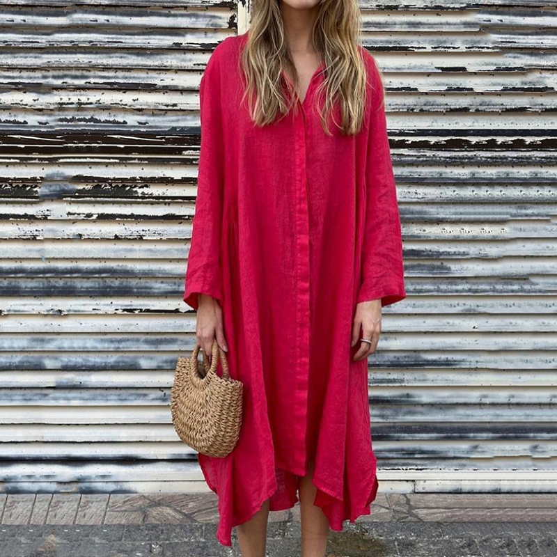 🌸Time-limited special offer💐Women's Casual Loose Long Sleeve Dress