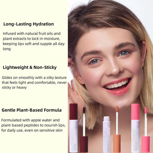 🎁LAST DAY SALE 50% OFF🔥-✨Lips Staining Lip Oil (Non-Sticky | Non-Smudge | 24H Long-Lasting👄)