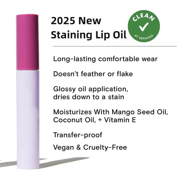 🎁LAST DAY SALE 50% OFF🔥-✨Lips Staining Lip Oil (Non-Sticky | Non-Smudge | 24H Long-Lasting👄)