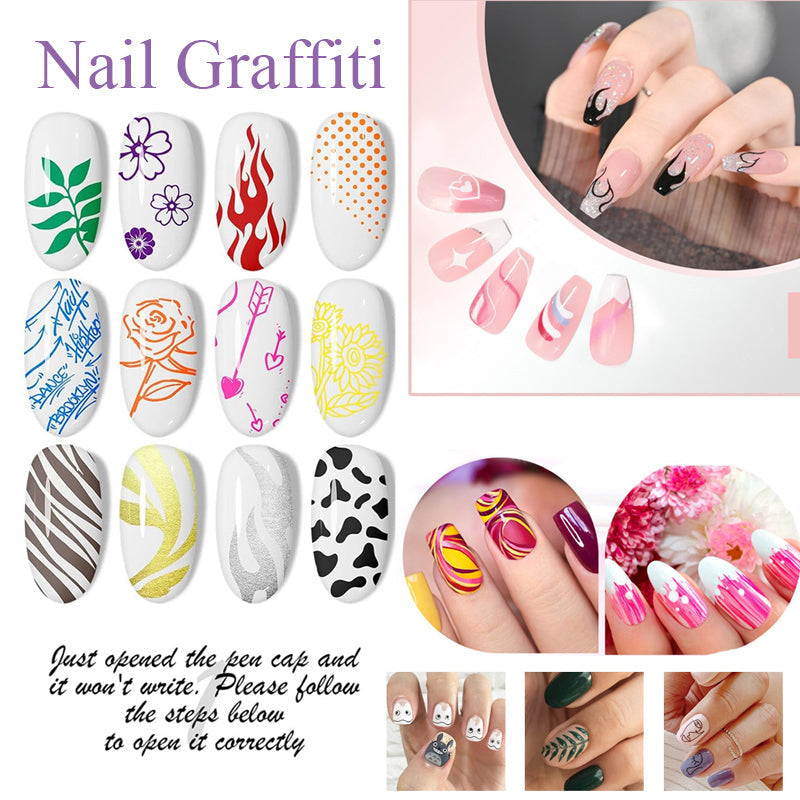 🎁Hot Sale 49% OFF⏳12 Colors Nail Art Pens Set