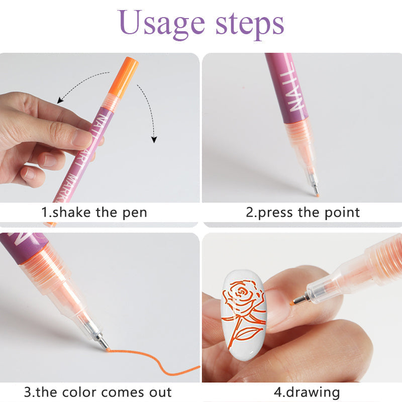 🎁Hot Sale 49% OFF⏳12 Colors Nail Art Pens Set